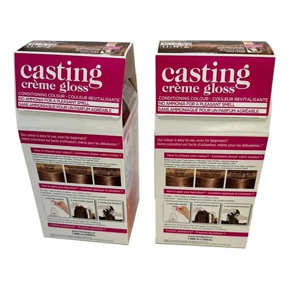 L'Oreal Paris Casting Creme Gloss  780 Mocha Caramel Hair Color Lot 2 - Picture 3 of 6
